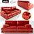 Elegant Milan Sofa - Relotti 3D model small image 1