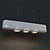 Modular U-Shape Suspended Light 3D model small image 1