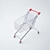 Supermarket Stroller: Convenient and Compact! 3D model small image 1