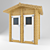 Garden Oasis: Outdoor Shower & Toilet 3D model small image 1