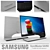 SAMSUNG SA950 27" 4K Curved Monitor 3D model small image 1