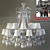 Baccarat Zenith 24l: Elegant Black Chandelier 3D model small image 2