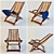 Versatile Lounge Chair with Towel Options 3D model small image 1