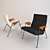 Elegant Arno Votteler Chair 3D model small image 1