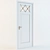 Sleek Modern Door - 780x2100H 3D model small image 1