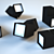 Sleek Swivel Lamps 3D model small image 2
