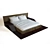 Sleek Wave Bed 3D model small image 1