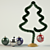 Stylish Decorative Herringbone Tree 3D model small image 1