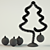 Stylish Decorative Herringbone Tree 3D model small image 2