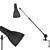 Modern Wall Lamp "Gustav" in Black 3D model small image 1