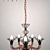 Modern Black Crystal Chandelier 3D model small image 2