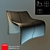 Modern Fiberglass Chair 3D model small image 2
