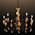 Elegant AKD Chandelier - 90x90x82cm 3D model small image 1