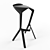 Muira Plastic Bar Stool - Stylish and Durable 3D model small image 2