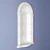 Replica Cresent Wall Niche 3D model small image 2