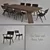 Sleek Vray Dining Set - max 2013 & fbx 3D model small image 1