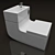 WC-Sink Combo: Space-Saving 2-in-1 Solution 3D model small image 1