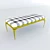 Brass Stiletto Bench 3D model small image 1