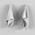 Luxury Towel Set - Two Classic Towels 3D model small image 2