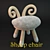 Title: Cozy Sheep Chair: Faux Fur Delight! 3D model small image 1