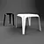 Title: Modern Cappellini Table & Stool 3D model small image 1