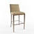 Elegant Crescent Barstool 3D model small image 1