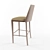 Elegant Crescent Barstool 3D model small image 2