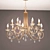 Orion Factory 12-Light Crystal Chandelier 3D model small image 1