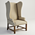 Modern Virginie Armchair: Stylish Comfort Blend 3D model small image 1