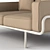 Beige 3-Seater Sofa: Ikea PS 2012 3D model small image 2