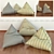 Comfy Triangular Floor Cushions 3D model small image 1