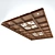 Title: Elegant Wooden Ceiling Design 3D model small image 1