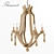 Martello Wood Chandelier - Elegant and Stylish 3D model small image 1