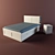 Ikea Brimnes Bed with Headboard & Malm Chest 3D model small image 1