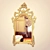 Title: Gilded Wooden Mirror 3D model small image 1