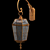 Vintage Brass Street Lantern 3D model small image 1