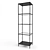 Sleek Glass VITSHE Shelving 3D model small image 1