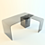 Tinted Glass Custom Corner Table 3D model small image 1