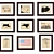 American-themed Linen Picture Set 3D model small image 1