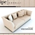 Visionnaire Leather Sofa 3D model small image 1