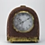 Vintage Leather-Trimmed Clock 3D model small image 2