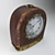 Vintage Leather-Trimmed Clock 3D model small image 3