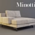 Luxury Sherman Chaise: 130cm Width, 142cm Depth, 84cm Height 3D model small image 1