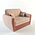 Compact Convertible Chair: 1300x980x910 3D model small image 1