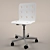 Modern JULES Work Chair - White 3D model small image 1