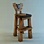 Medieval Style Barstool for Bars and Restaurants 3D model small image 1