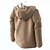 Title: Beige Jacket with White Lining 3D model small image 2