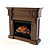 Cozy Flame: Modern Fireplace 3D model small image 1