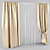 Double Layered Curtains: Stylish and Functional 3D model small image 1