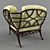 Title: Classic Wooden Corner Chair 3D model small image 3